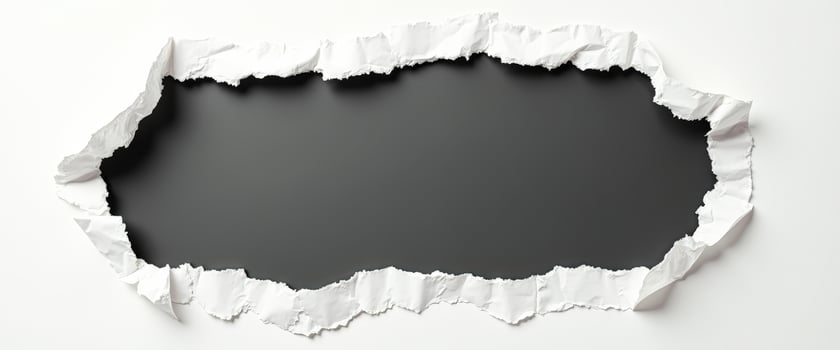 Torn Paper with Black Background photo