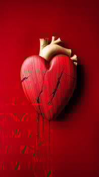 Broken Heart Dripping Blood photo