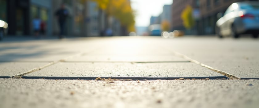 Close Up of Pavement in the City photo