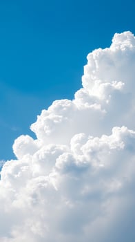 White Fluffy Clouds in a Blue Sky photo