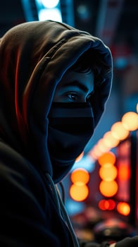 Mysterious Figure in a Hoodie photo