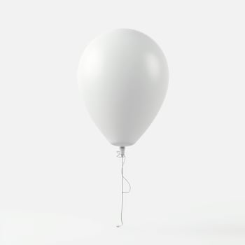 Hot air balloon isolated on white background. suitable for mockups. photo