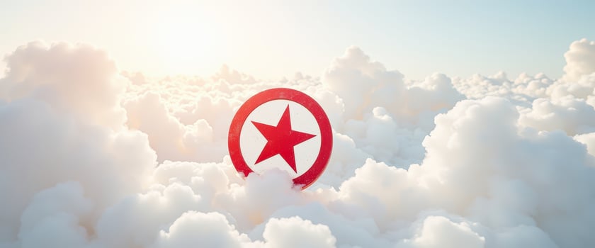 Red Star in the Clouds photo