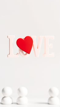 Love Symbol With White Background photo