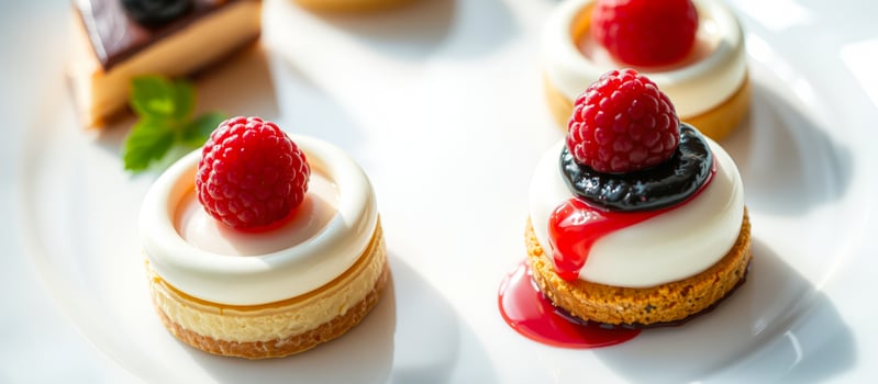 Delicious Raspberry and White Chocolate Dessert photo