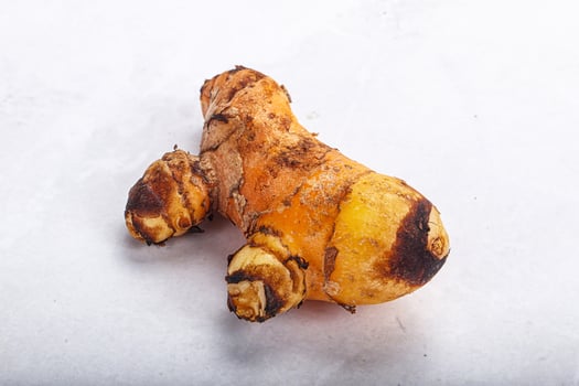 Fresh curcuma root for cooking photo
