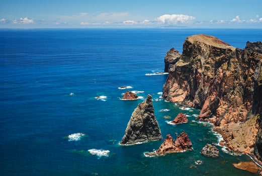 Madeira Island landscape. Ponta do Sao Lourenco. Madeira, Portugal photo