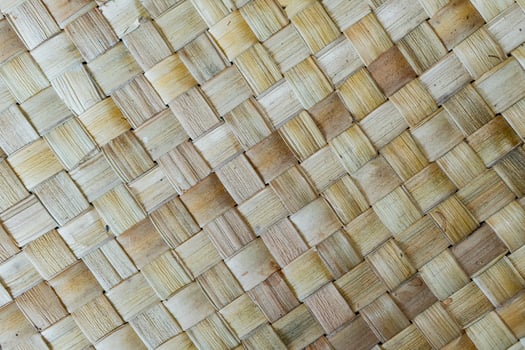 Close-Up of a Woven Natural Fiber Mat photo