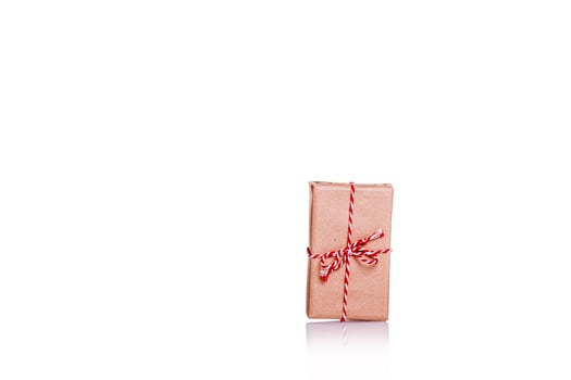 christmas gifts on white background photo
