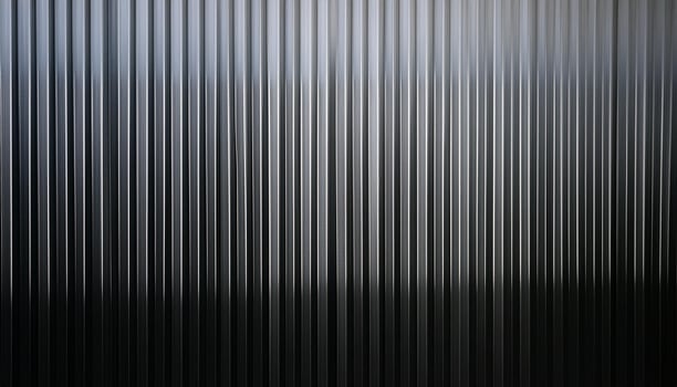 Abstract image featuring vertical metallic lines with a glossy, reflective surface, creating a sleek and minimalistic dark pattern. photo