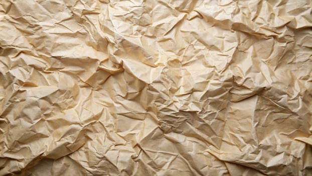 Crumpled and wrinkled paper texture background from an aerial view photo