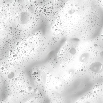 Abstract white soap foam bubbles texture background photo