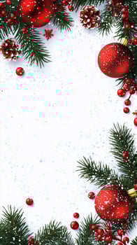 Merry Christmas and happy New Year white background with space for text. Christmas greeting card photo