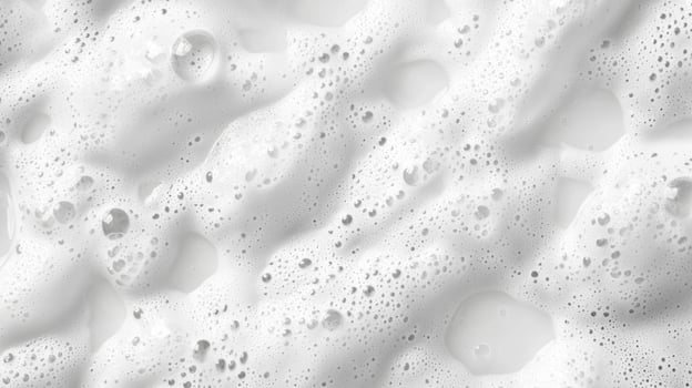 Abstract white soap foam bubbles texture background photo