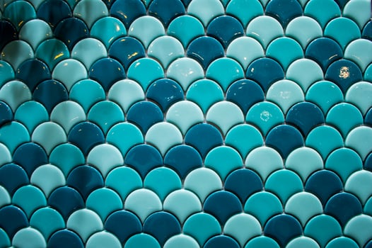 vintage blue tiles photo