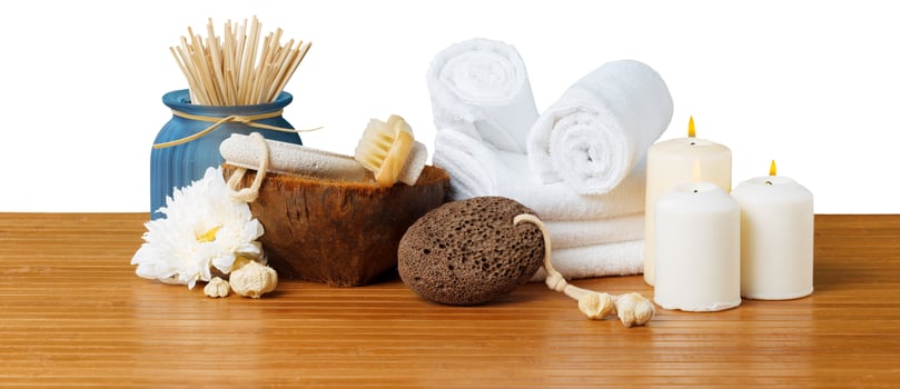 Composition of spa treatment photo