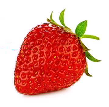 Red berry strawberry isolated on white background. photo