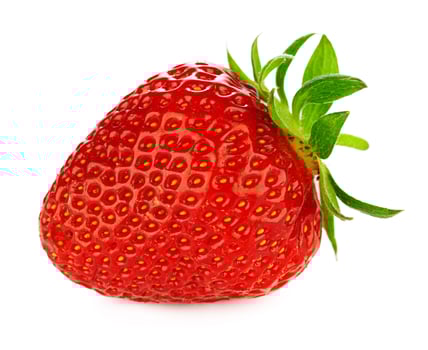 Red berry strawberry isolated on white background. photo