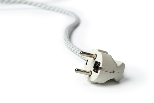 electric iron cable plug photo