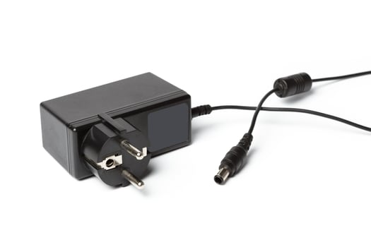 AC adapter isolated on white photo