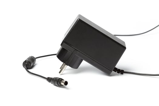 AC adapter isolated on white photo