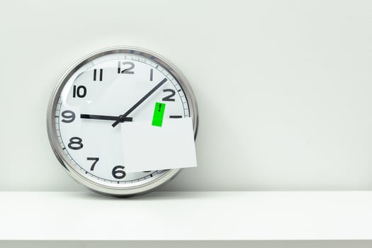 Clock at an office tablee photo