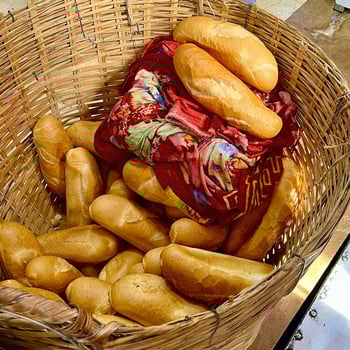 Fresh, crunchy, and filled with flavor, nothing beats a classic banh mi photo