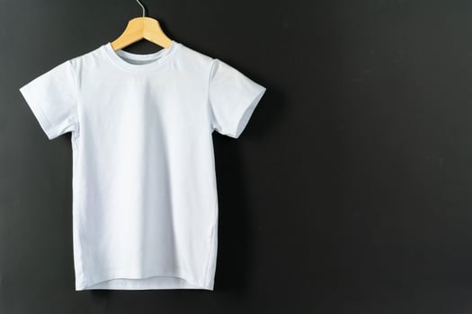 White color-t-shirt with copy space for your design photo