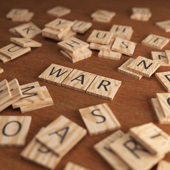 Scrabble Letters WAR photo