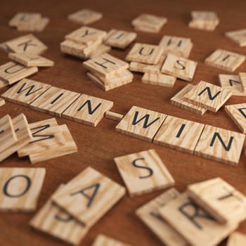 Scrabble Letters WIN-WIN photo