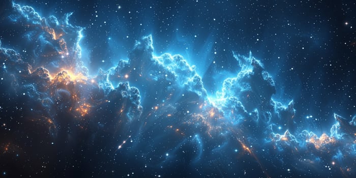 Starry Sky Banner Background photo