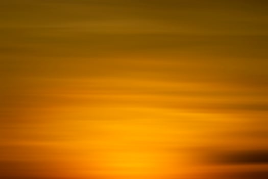 Orange sky and soft cloud in sunset sky background photo
