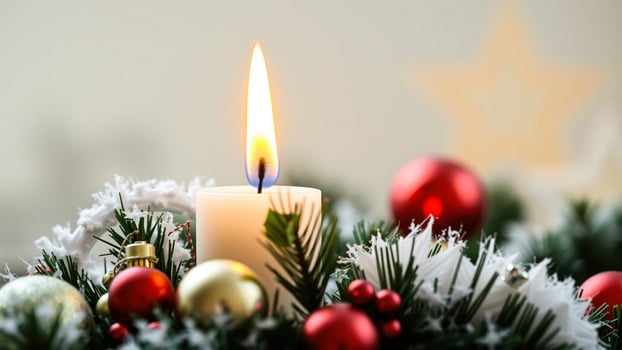 Christmas Candle wreath photo