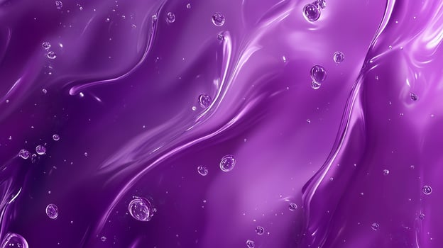 Purple liquid transparent fluid gel water bubble flow background photo