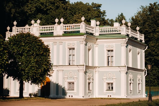 Kuskovo manor in Moscow, Russia. Kuskovo manor is a unique monument of the XVIII century, a Summer residence in Moscow photo