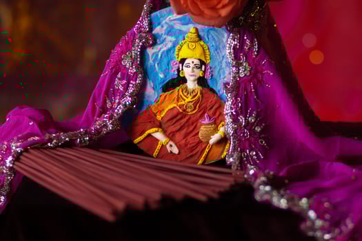 Offerings for the Hindu Goddess Parvati photo