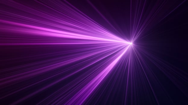 Vibrant purple light beams converging in a cosmic display during a digital art creation session photo