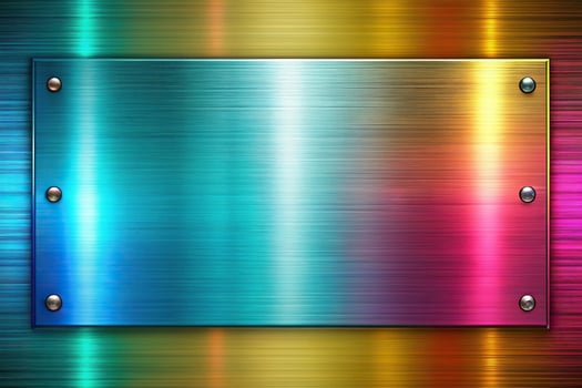 Macro abstract background of colored metal photo