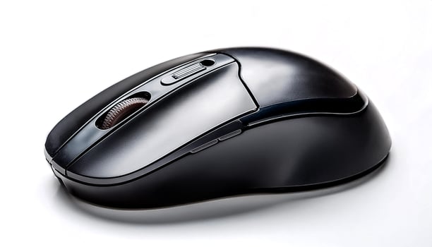 computer mouse isolated on white background photo