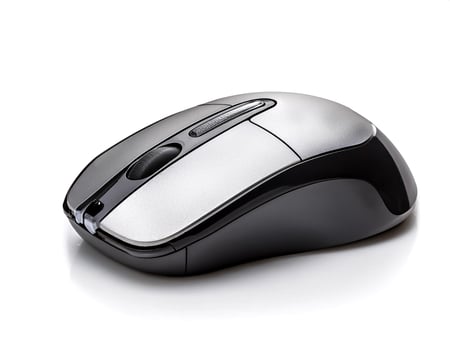 computer mouse isolated on white background photo