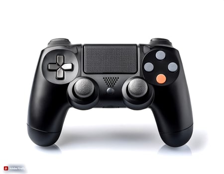 gaming controller isolated on white background photo