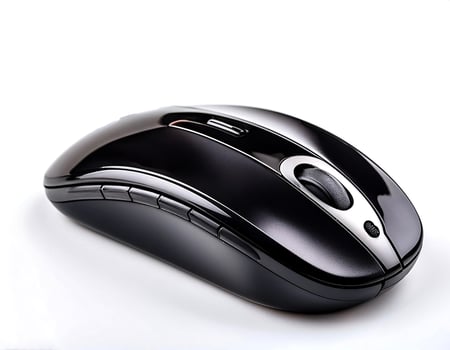 computer mouse isolated on white background photo