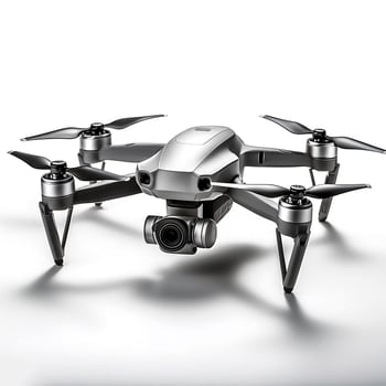drone isolated on white background photo