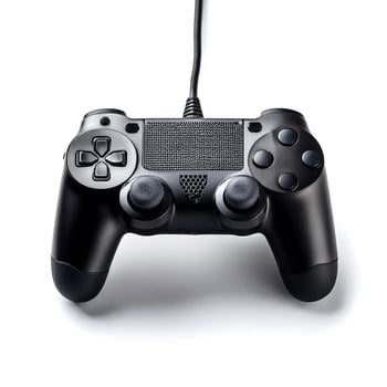 gaming controller isolated on white background photo