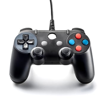 gaming controller isolated on white background photo
