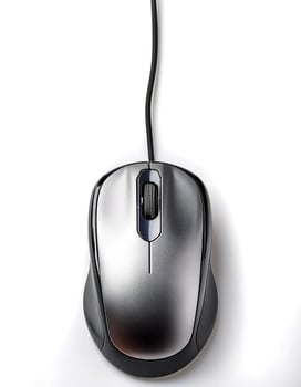 computer mouse isolated on white background photo