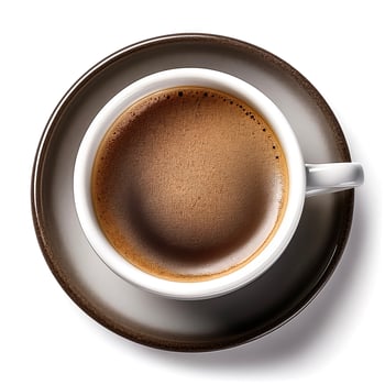 coffee cup isolated on white background photo