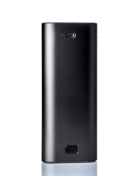 power bank isolated on white background photo