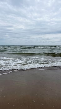 Waves on the Baltic Sea coast. Latvia photo