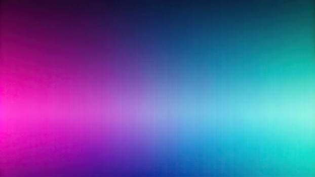 Panoramic abstract gradient in shades of magenta, teal, purple, blue, and green photo